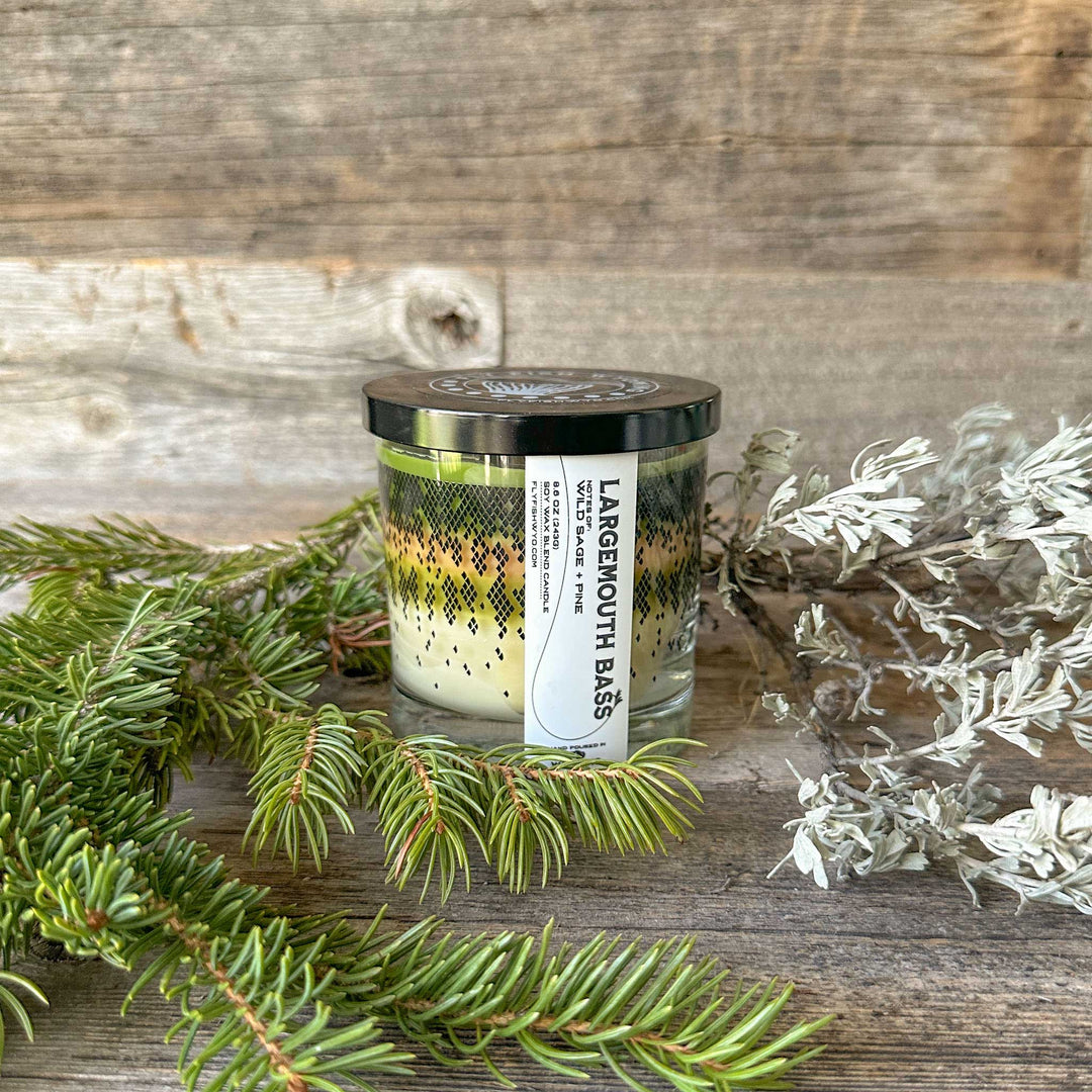 Wyo Bass Pattern Candle