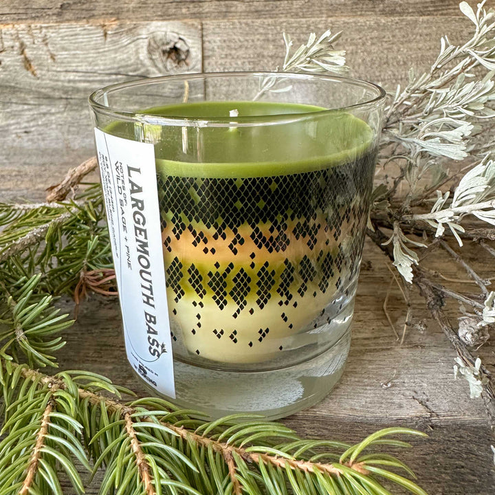 Wyo Bass Pattern Candle