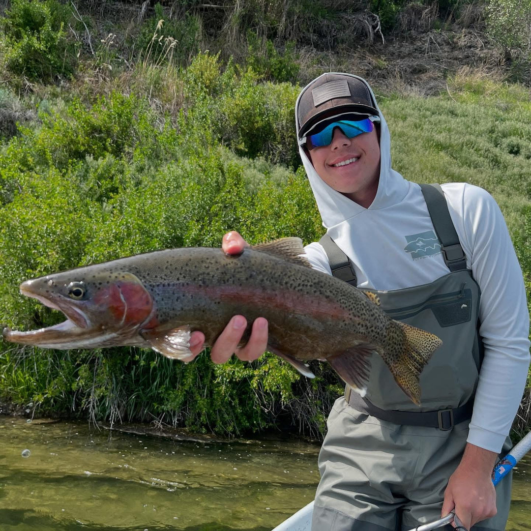 Rainbow Trout Performance Hooded Long Sleeve