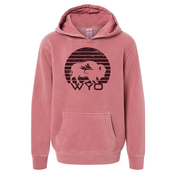 Youth Reel Fun Sweatshirt Hoodie - Pigment Maroon