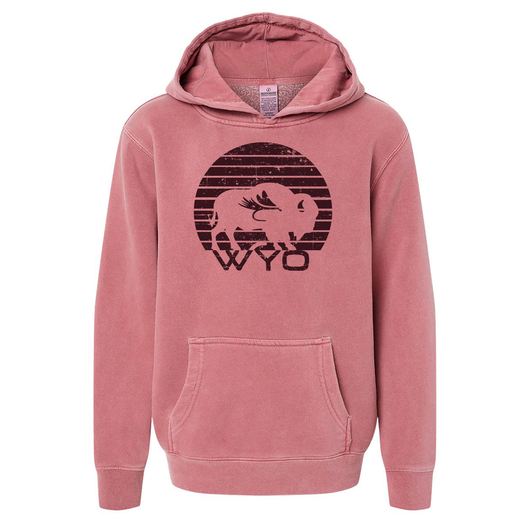 Youth Reel Fun Sweatshirt Hoodie - Pigment Maroon