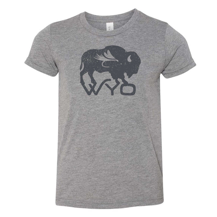 Kids Wyo Bison Fly Tee
