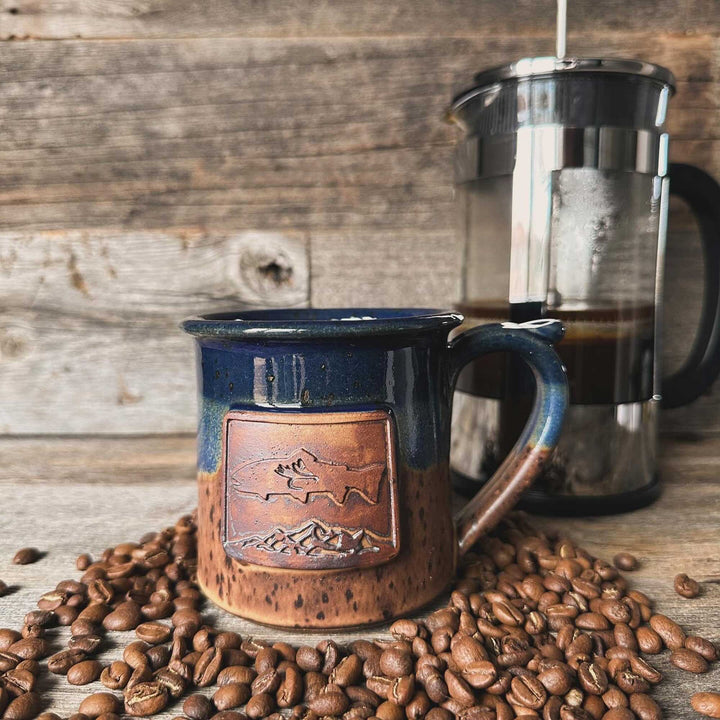 Handmade Wyoming Mountain Trout Mugs