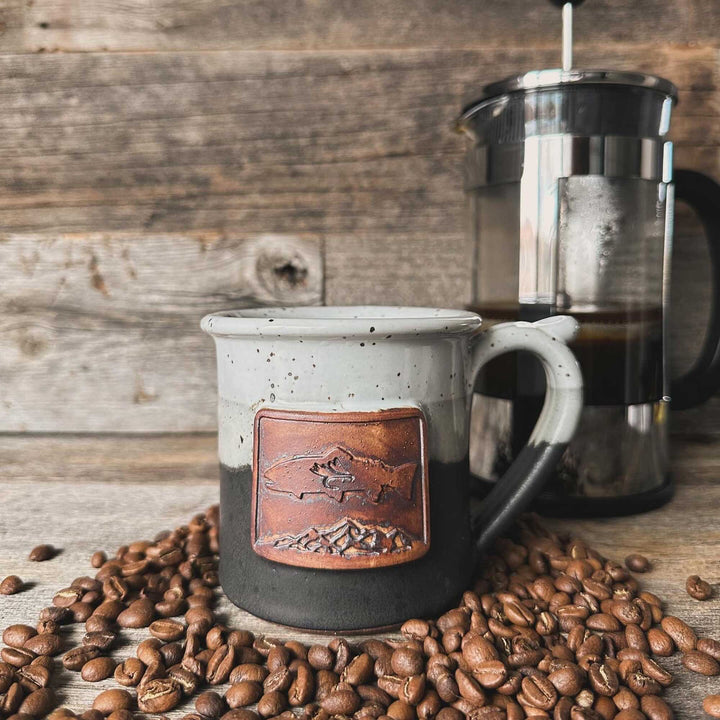 Handmade Wyoming Mountain Trout Mugs
