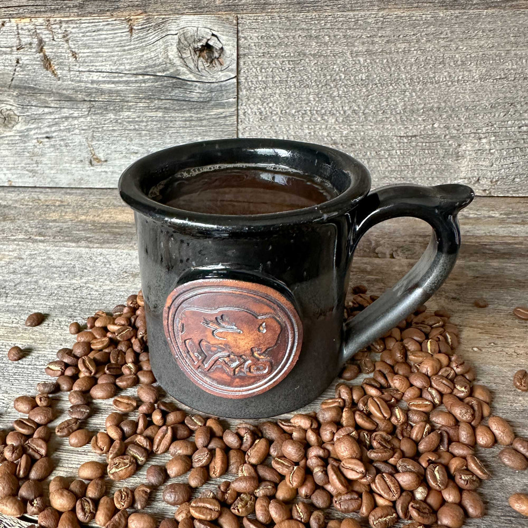 Handmade Wyo Bison Fly Mugs