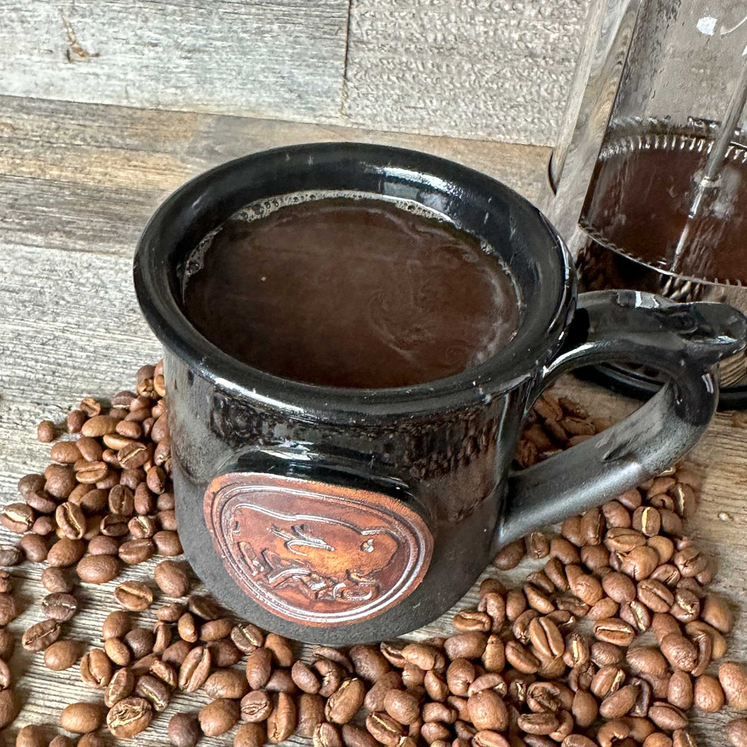 Handmade Wyo Bison Fly Mugs