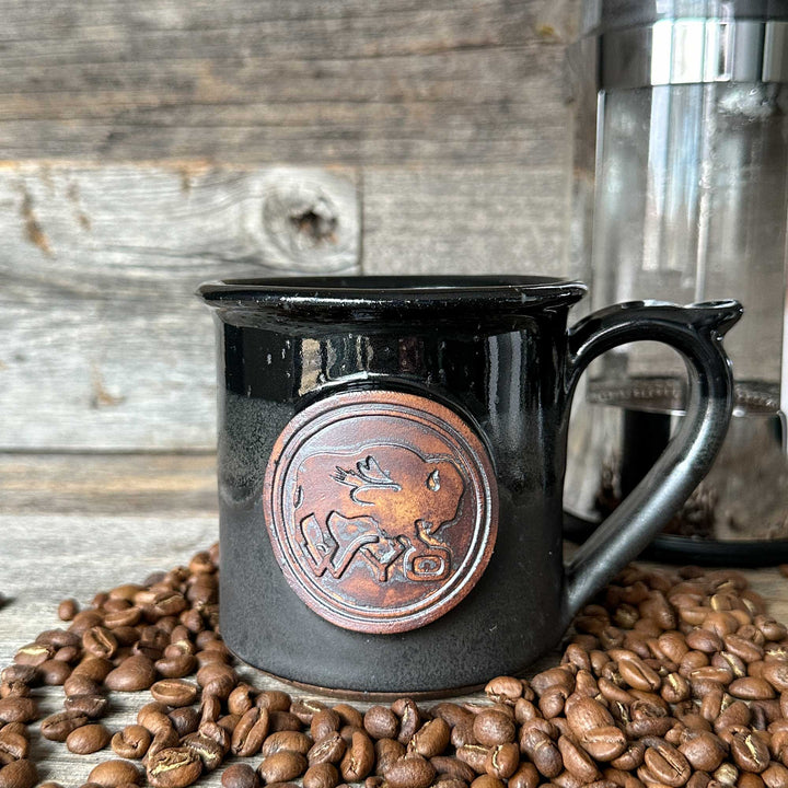 Handmade Wyo Bison Fly Mugs