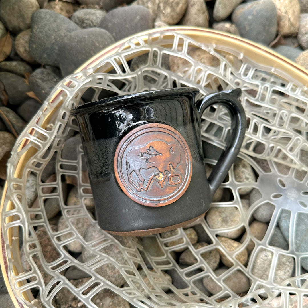 Handmade Wyo Bison Fly Mugs