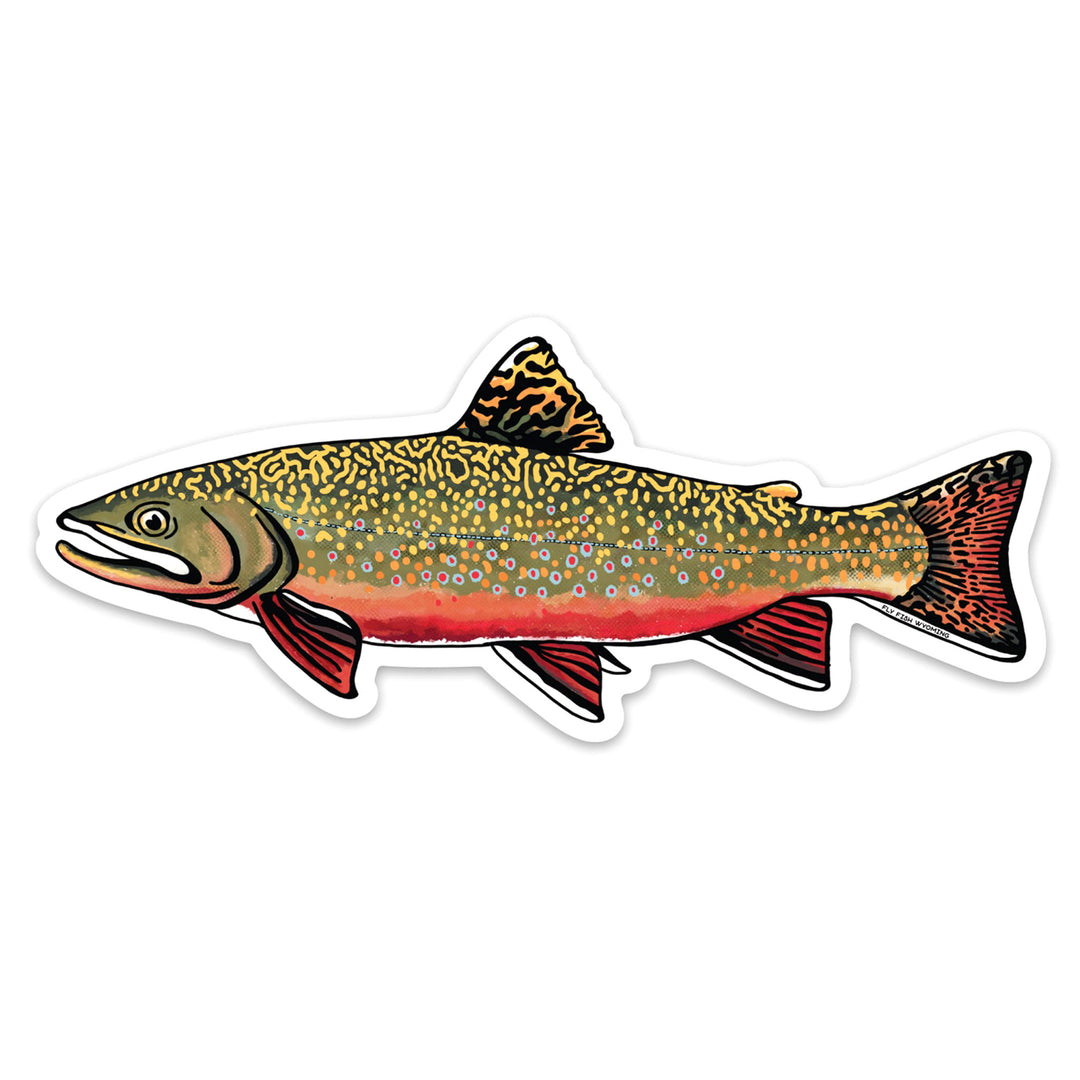 Trout Species Series - Brook Trout Sticker