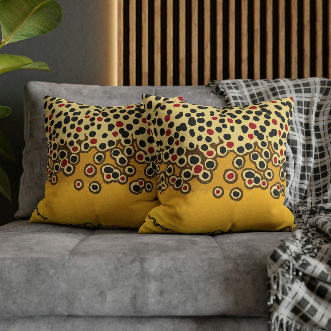 Fly Fish Wyoming Brown Trout Pillow