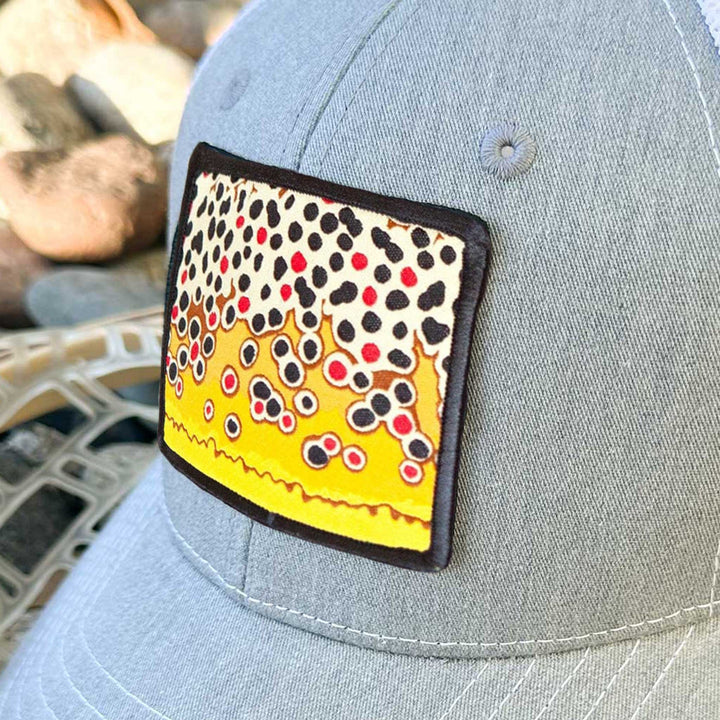 Youth Trout Pattern Patch Hats