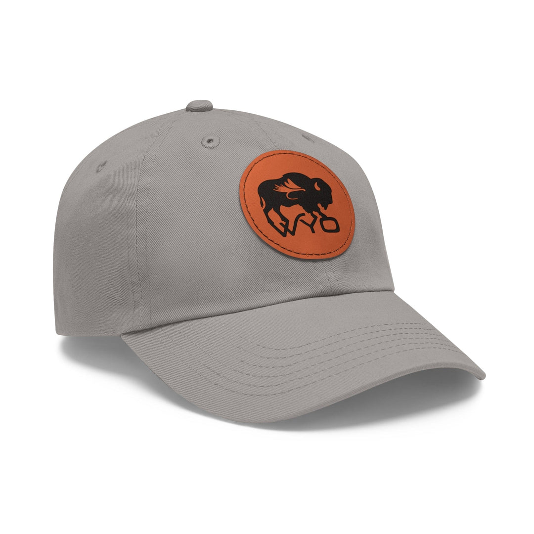 Printify Hats Dad Hat with Leather Patch (Round)