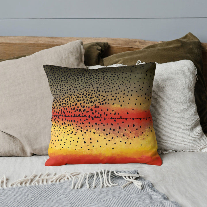 Fly Fish Wyoming 18" × 18" Cutthroat Trout Pillow