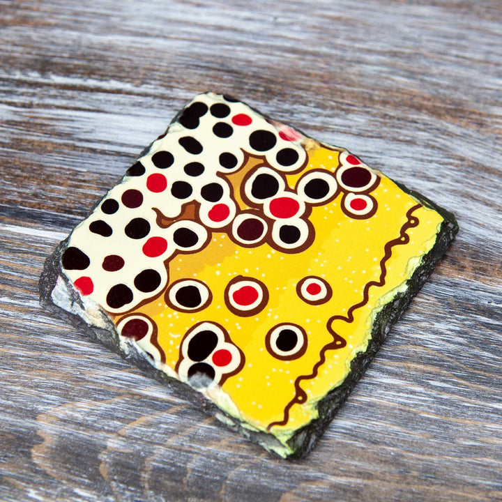 Fly Fish Wyoming Home Goods Trout Pattern Slate Coasters