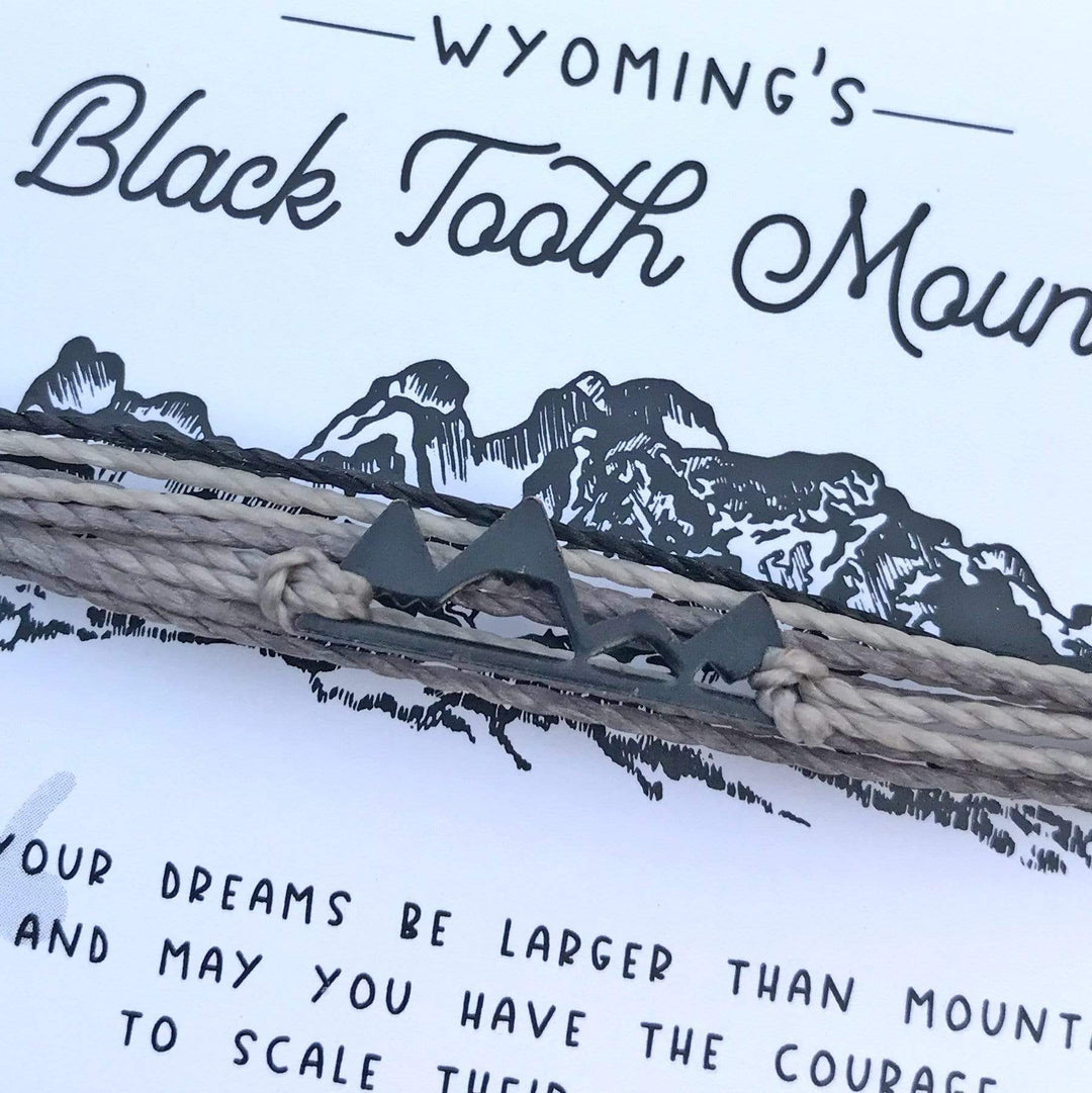 Fly Fish Wyoming Jewelry Limited Edition Black Tooth Mountain Bracelet