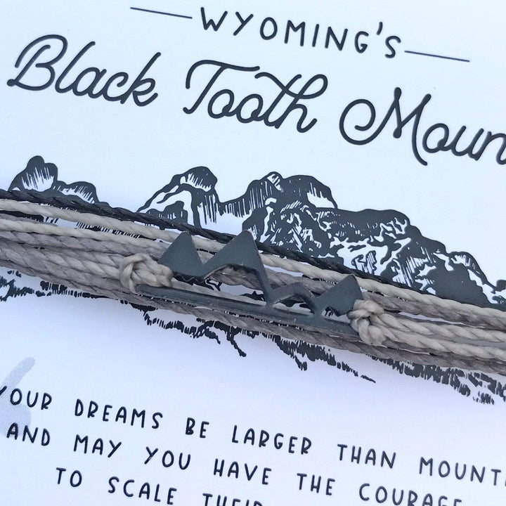 Fly Fish Wyoming Jewelry Limited Edition Black Tooth Mountain Bracelet
