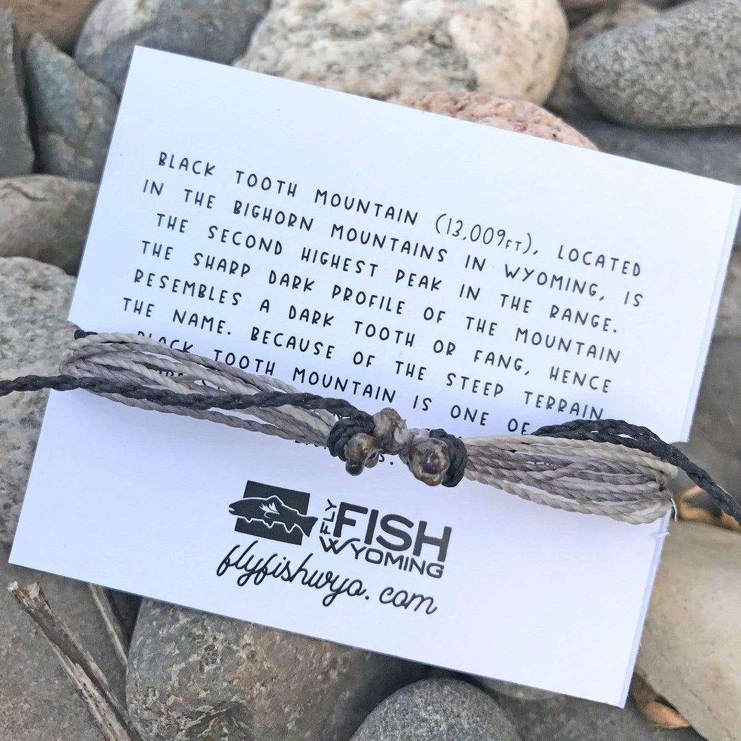 Fly Fish Wyoming Jewelry Limited Edition Black Tooth Mountain Bracelet