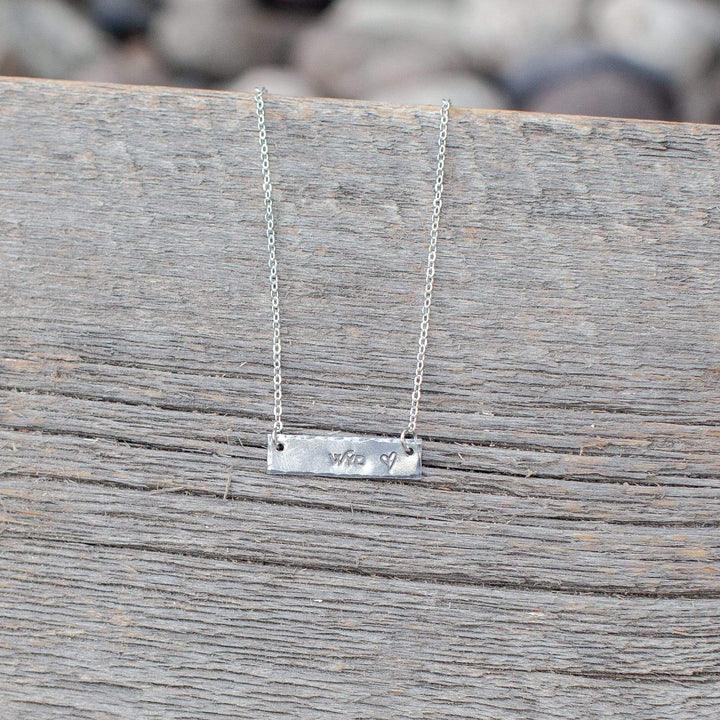 Fly Fish Wyoming Jewelry Wyo + Love Necklace