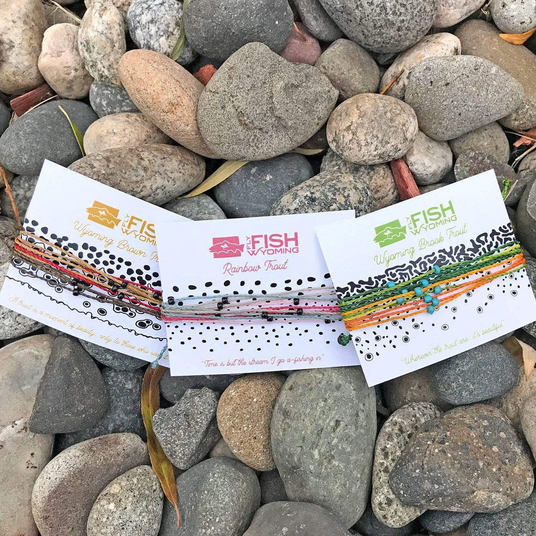 Fly Fish Wyoming Jewelry Rainbow Wyoming Rainbow Trout Pattern Bracelets