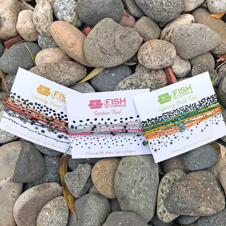 Fly Fish Wyoming Jewelry Rainbow Wyoming Rainbow Trout Pattern Bracelets