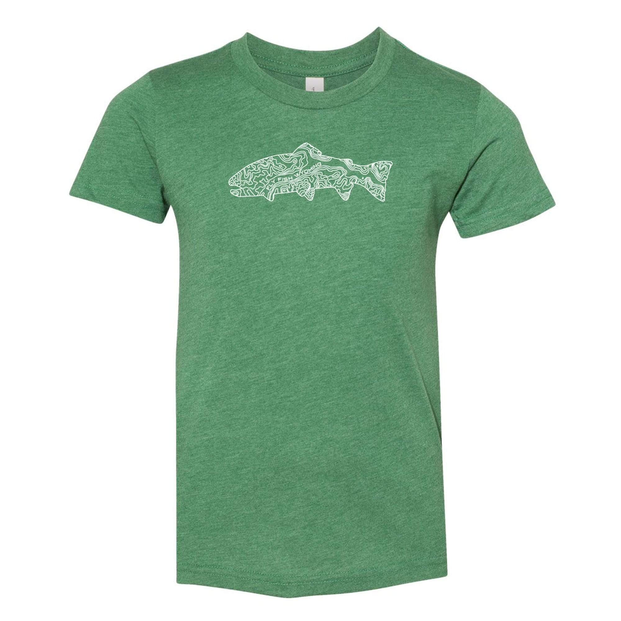 Kids Topo Trrout Tee – Fly Fish Wyoming