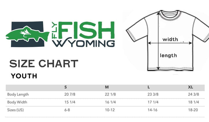 Fly Fish Wyoming Kids Kids Wyo Bison Fly Tee