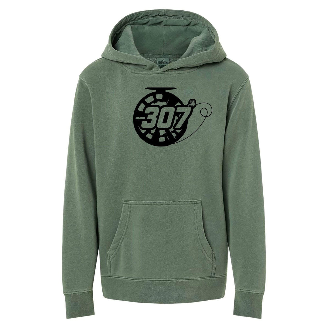 Fly Fish Wyoming Kids S Youth 307 Reel Sweatshirt Hoodie