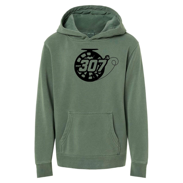 Fly Fish Wyoming Kids S Youth 307 Reel Sweatshirt Hoodie