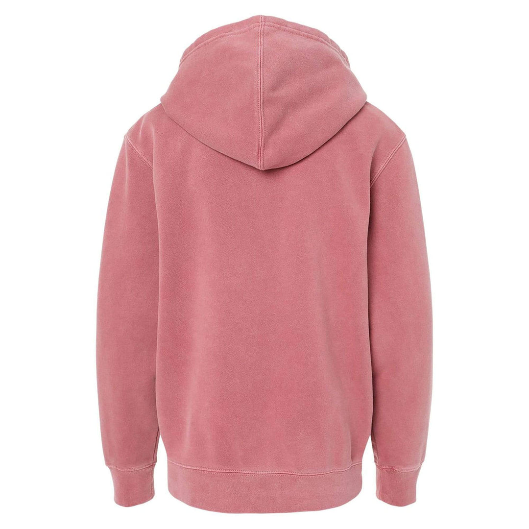 Fly Fish Wyoming Kids Youth Reel Fun Sweatshirt Hoodie - Pigment Maroon