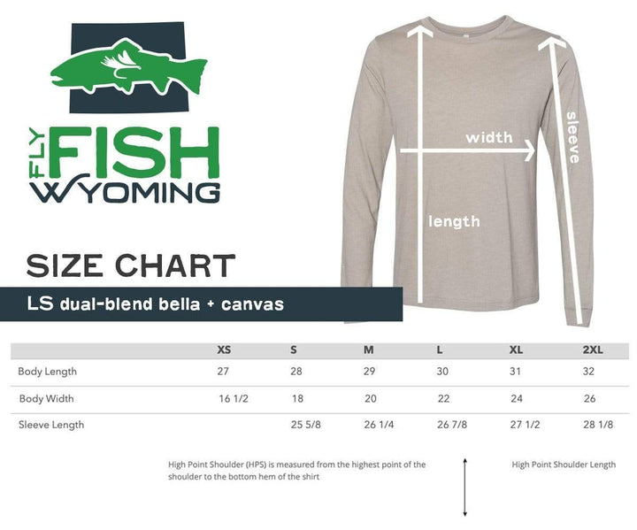 Fly Fish Wyoming Men's Fly Fish Wyoming Spine Design Long Sleeve - 2.0