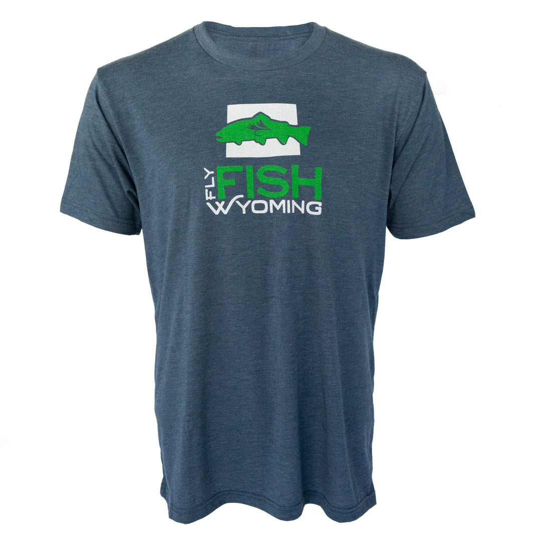 Fly Fish Wyoming Men's S / Indigo Signature Fly Fish Wyoming® Logo Tee