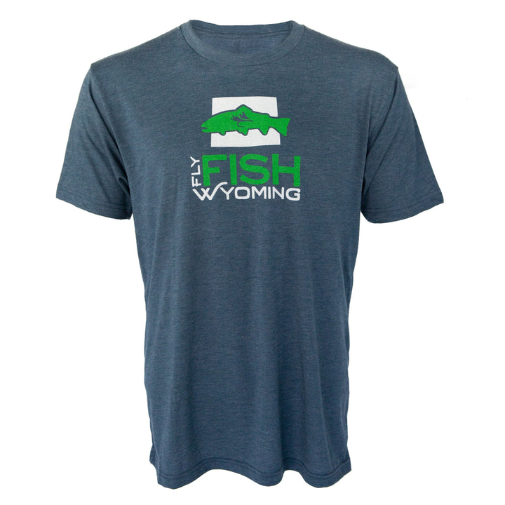 Fly Fish Wyoming Men's S / Indigo Signature Fly Fish Wyoming® Logo Tee