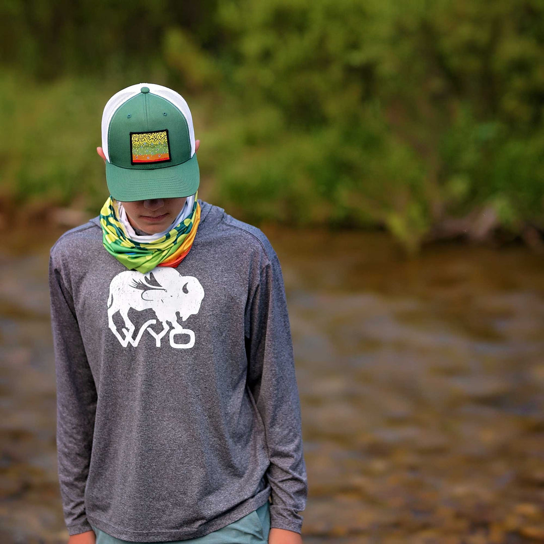 Fly Fish Wyoming Men's Wyo Fly Bison Men's Performance Hood