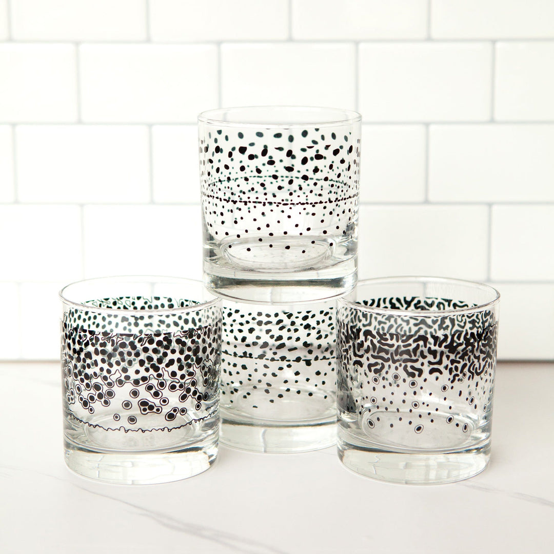 Fly Fish Wyoming old fashioned glass Wyo Cutthroat Trout Pattern Old Fashioned Whiskey Rocks Glass