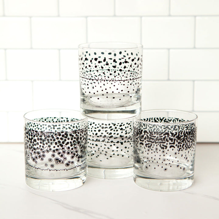 Fly Fish Wyoming old fashioned glass Wyo Cutthroat Trout Pattern Old Fashioned Whiskey Rocks Glass