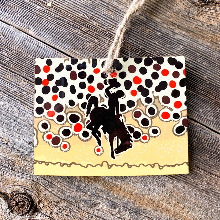 Fly Fish Wyoming Wyoming Trout Pattern Christmas Ornaments
