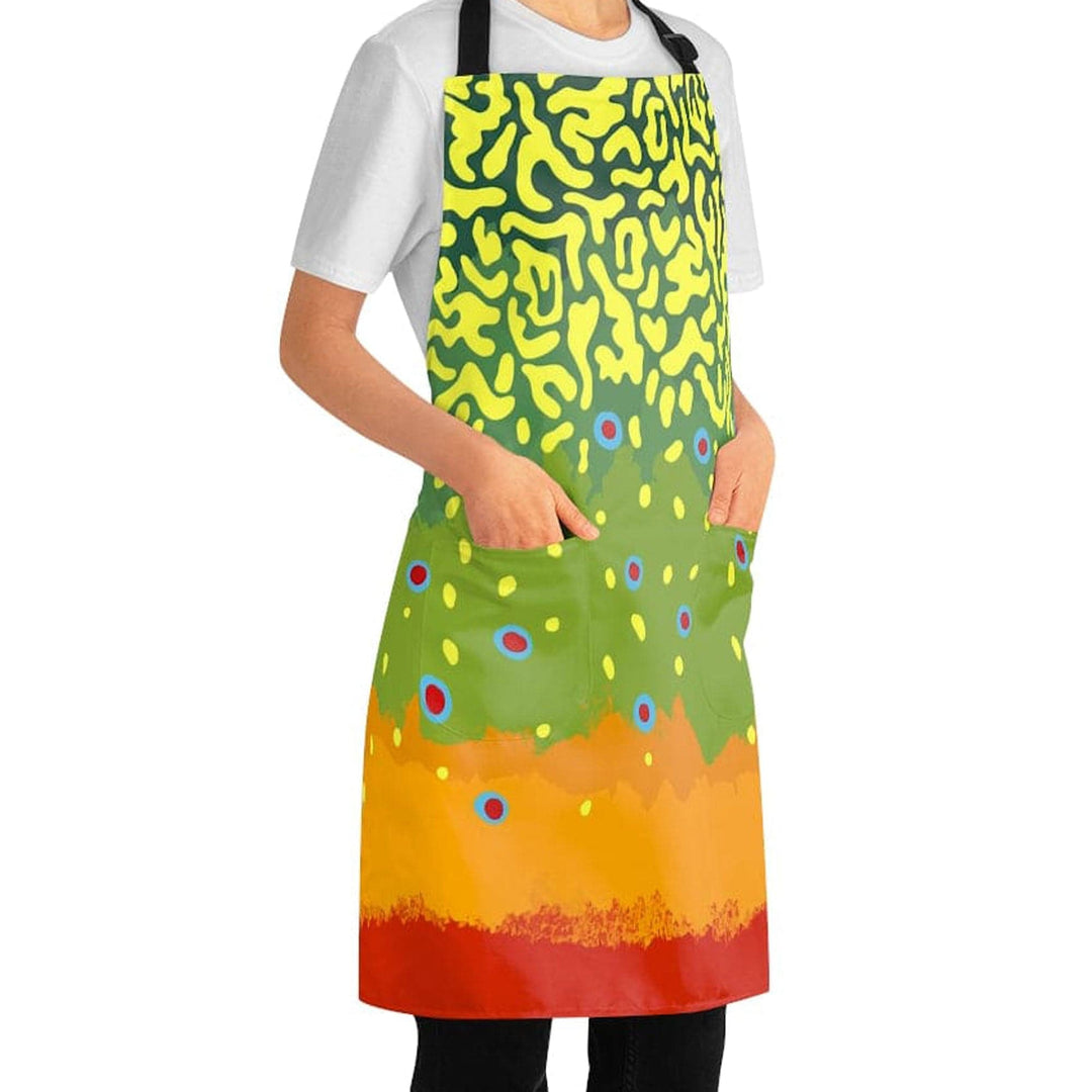 Printify All Over Prints Trout Pattern Aprons