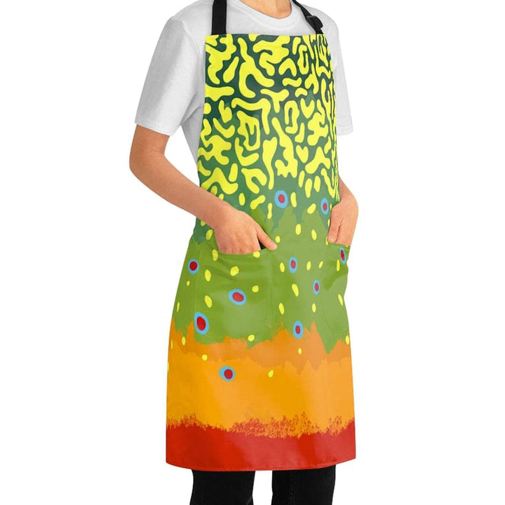 Printify All Over Prints Trout Pattern Aprons