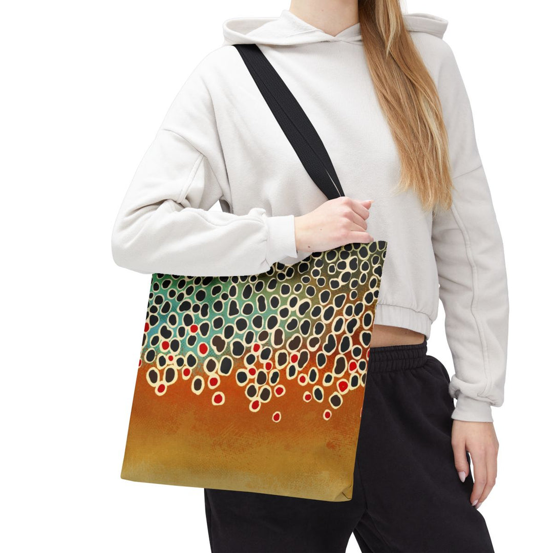 Trout Pattern Tote Bags