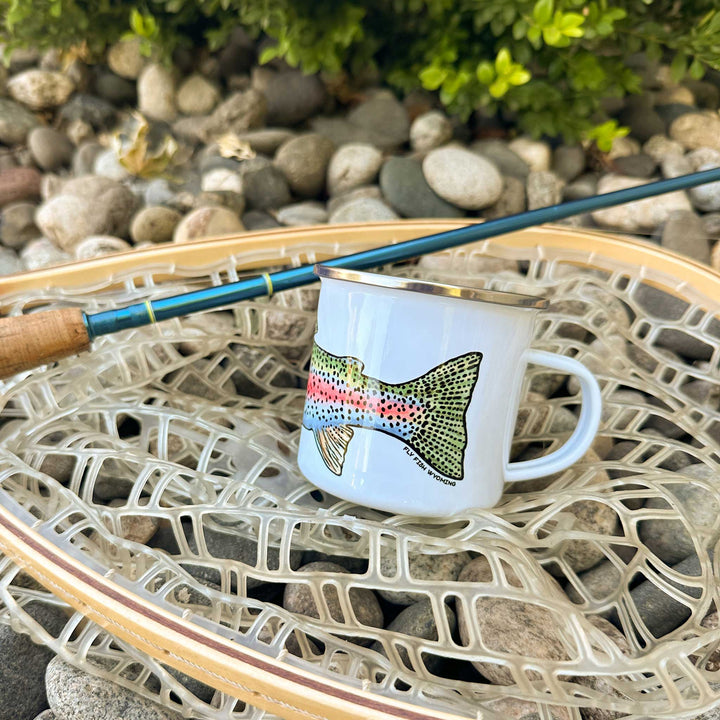 Wyoming Trout Species Tin Camp Mugs