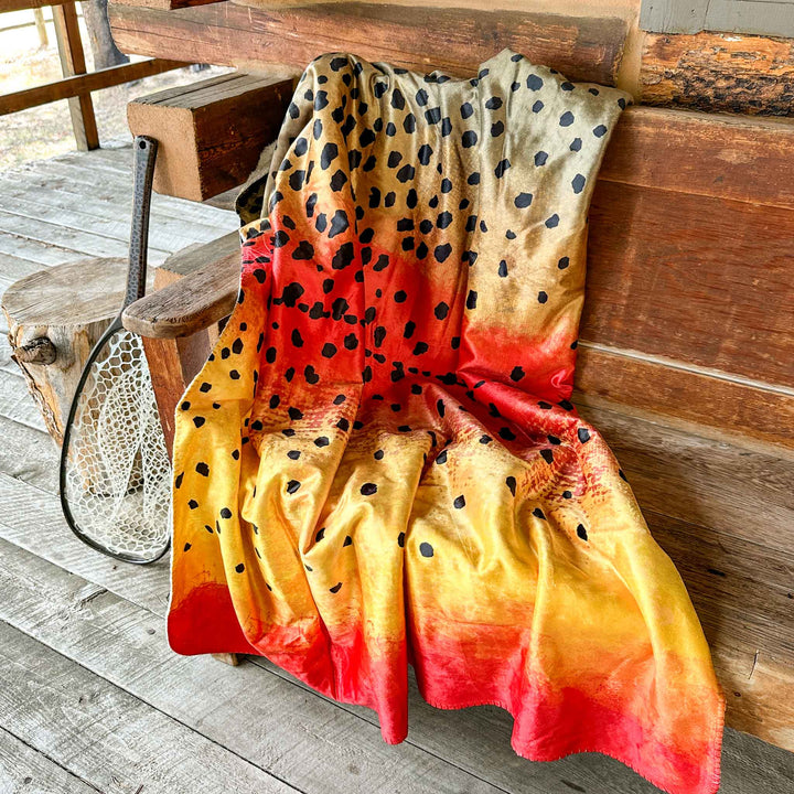Cutthroat Trout Sherpa Fleece Throw