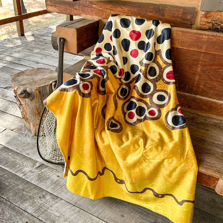 Brown Trout Sherpa Fleece Throw
