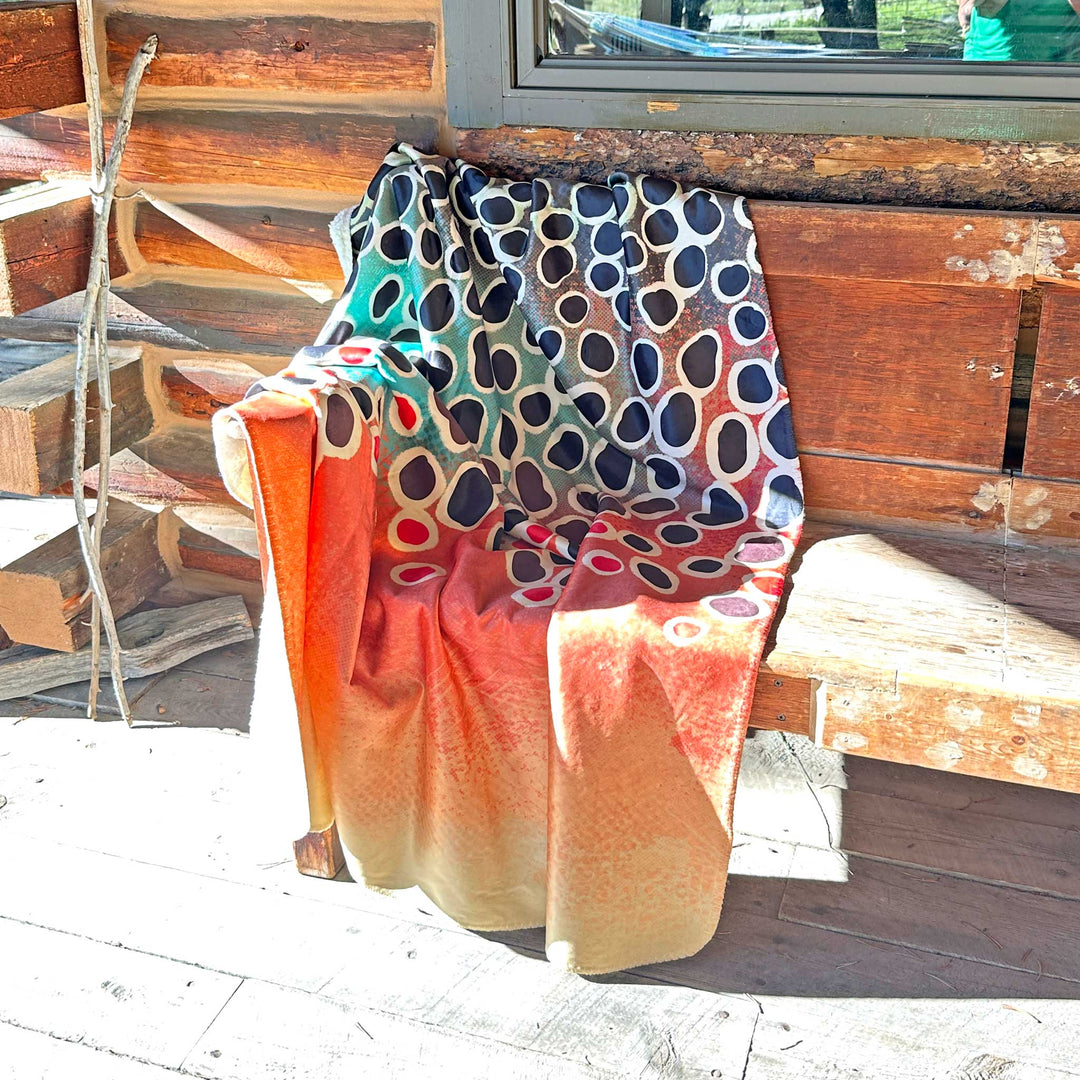 Brown Trout 2.0 Sherpa Fleece Throw