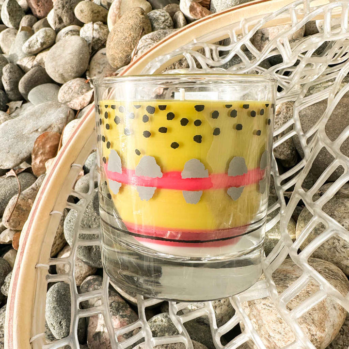 Wyo Golden Trout Pattern Candle
