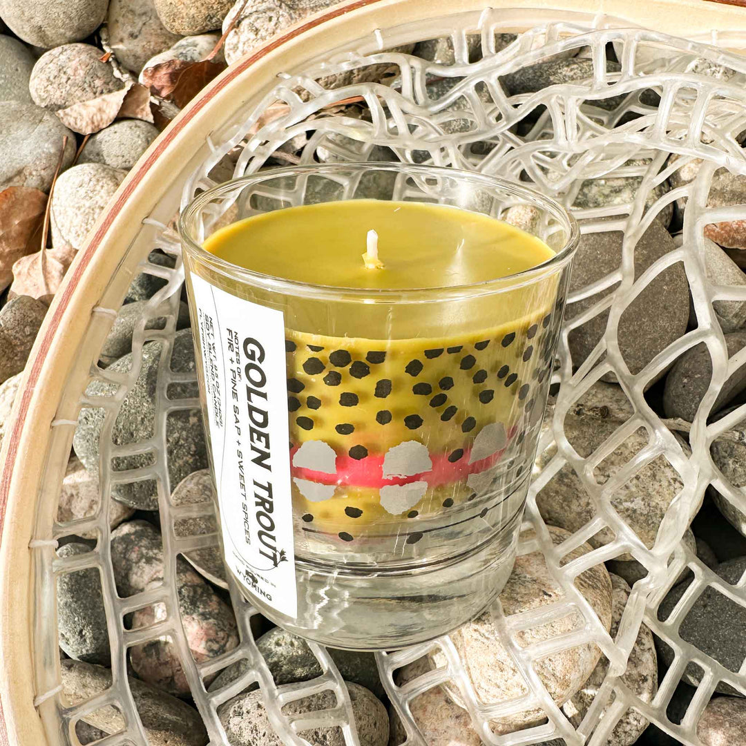 Wyo Golden Trout Pattern Candle