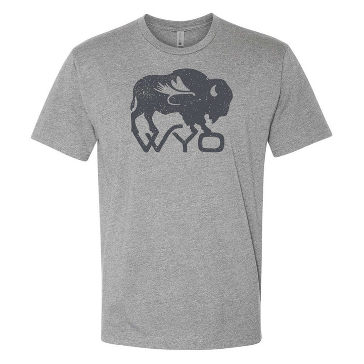 Wyo Fly Bison Logo Tee