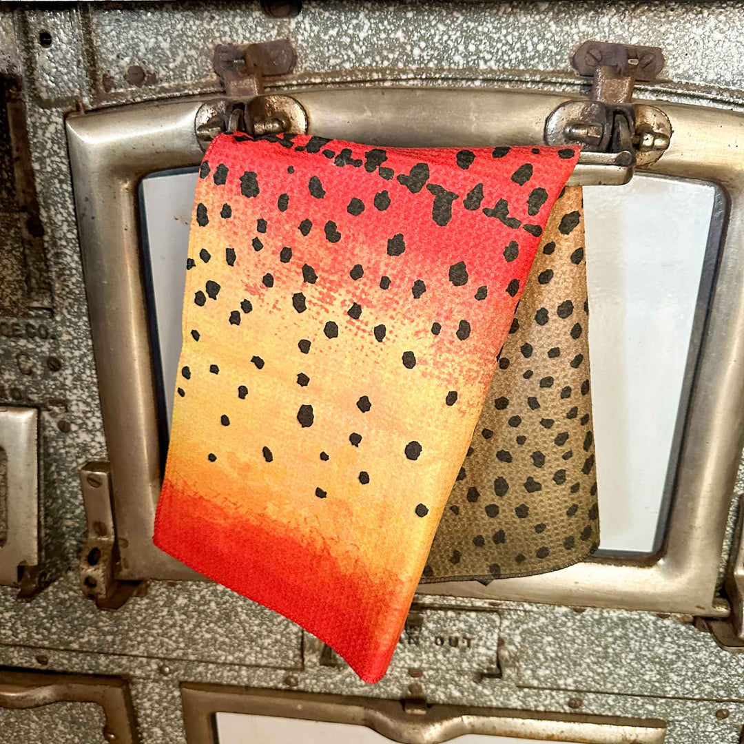 Trout Pattern Microfiber Tea Towels