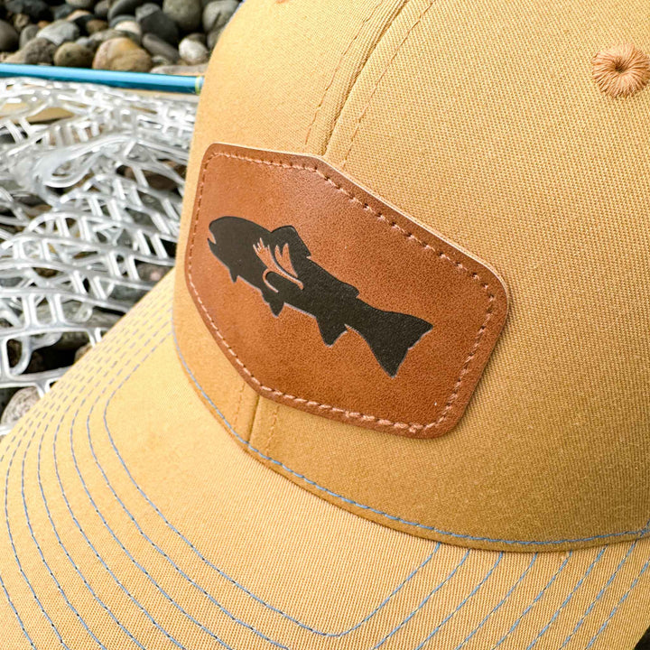 High Country Trout Patch Trucker - Blue & Gold Edition