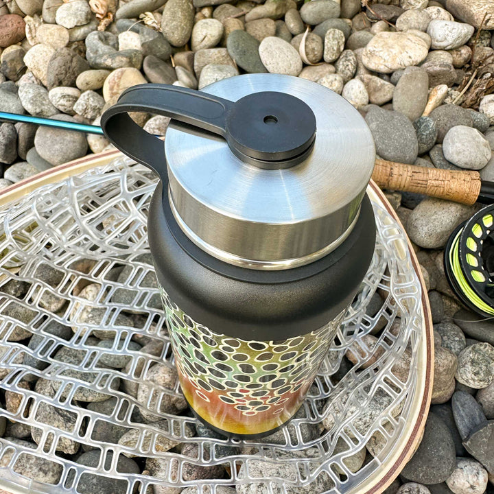 Trout Pattern 32oz Vacuum Insulated Bottle