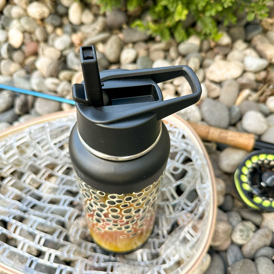 Trout Pattern 32oz Vacuum Insulated Bottle